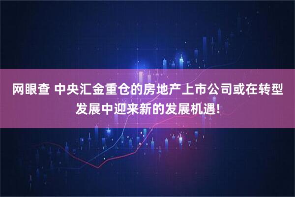 网眼查 中央汇金重仓的房地产上市公司或在转型发展中迎来新的发展机遇!